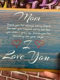 Mothers Day Plaque Card